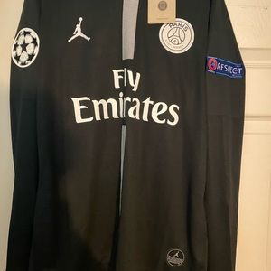 Jordan Neymar 2018/2019 Paris Saint Germain Long Sleeve Medium *RARE*